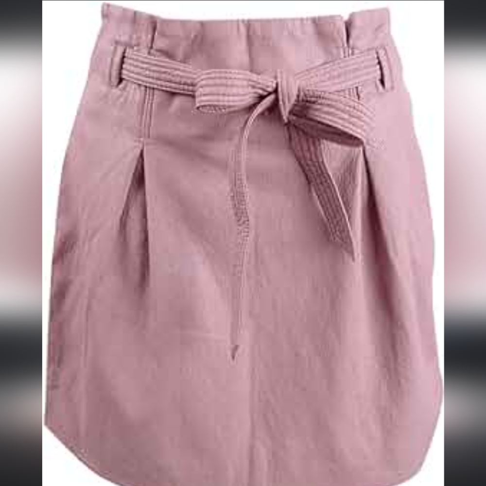 Free people size 4 faux leather mauve skirt